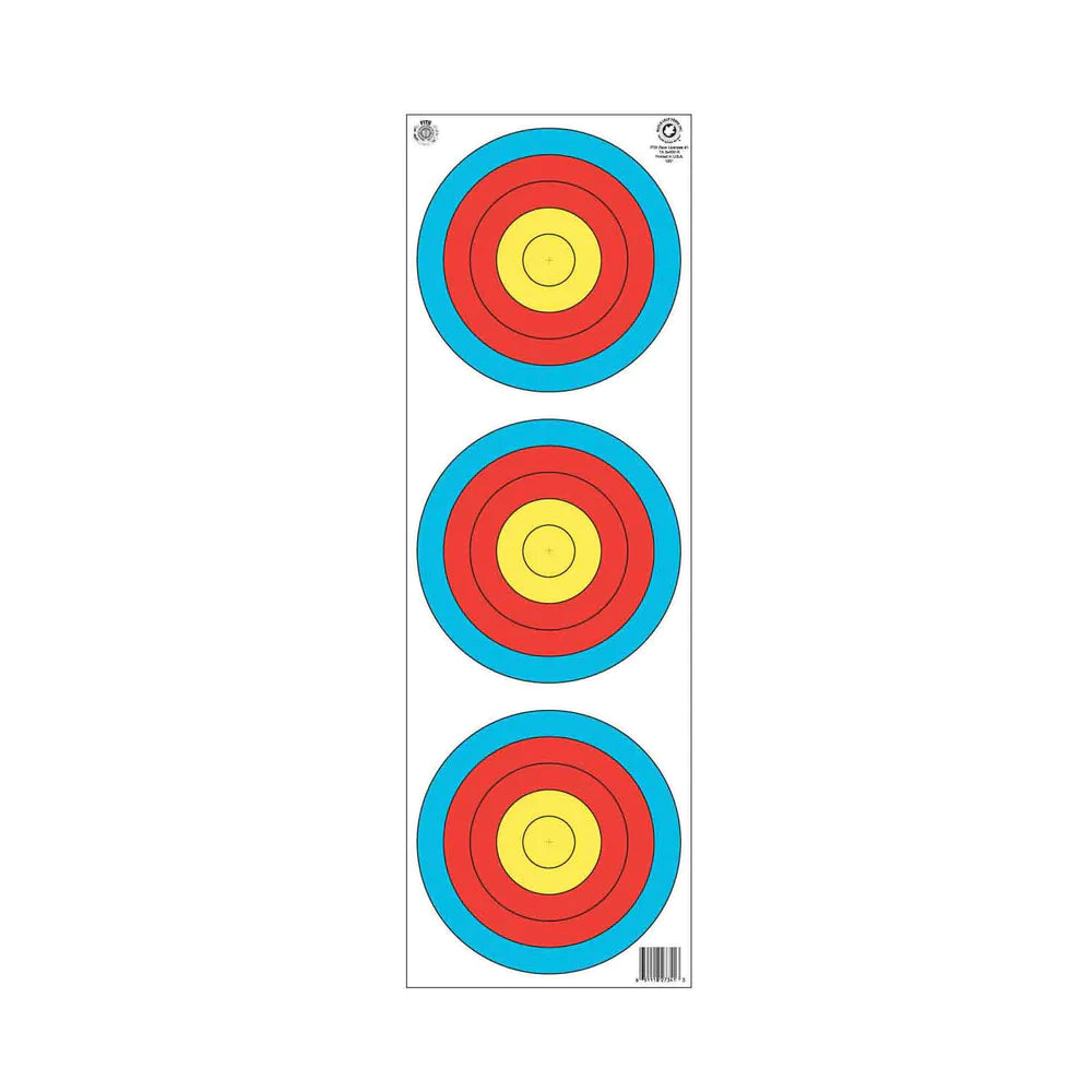 Vertical 3 Spot Paper Target