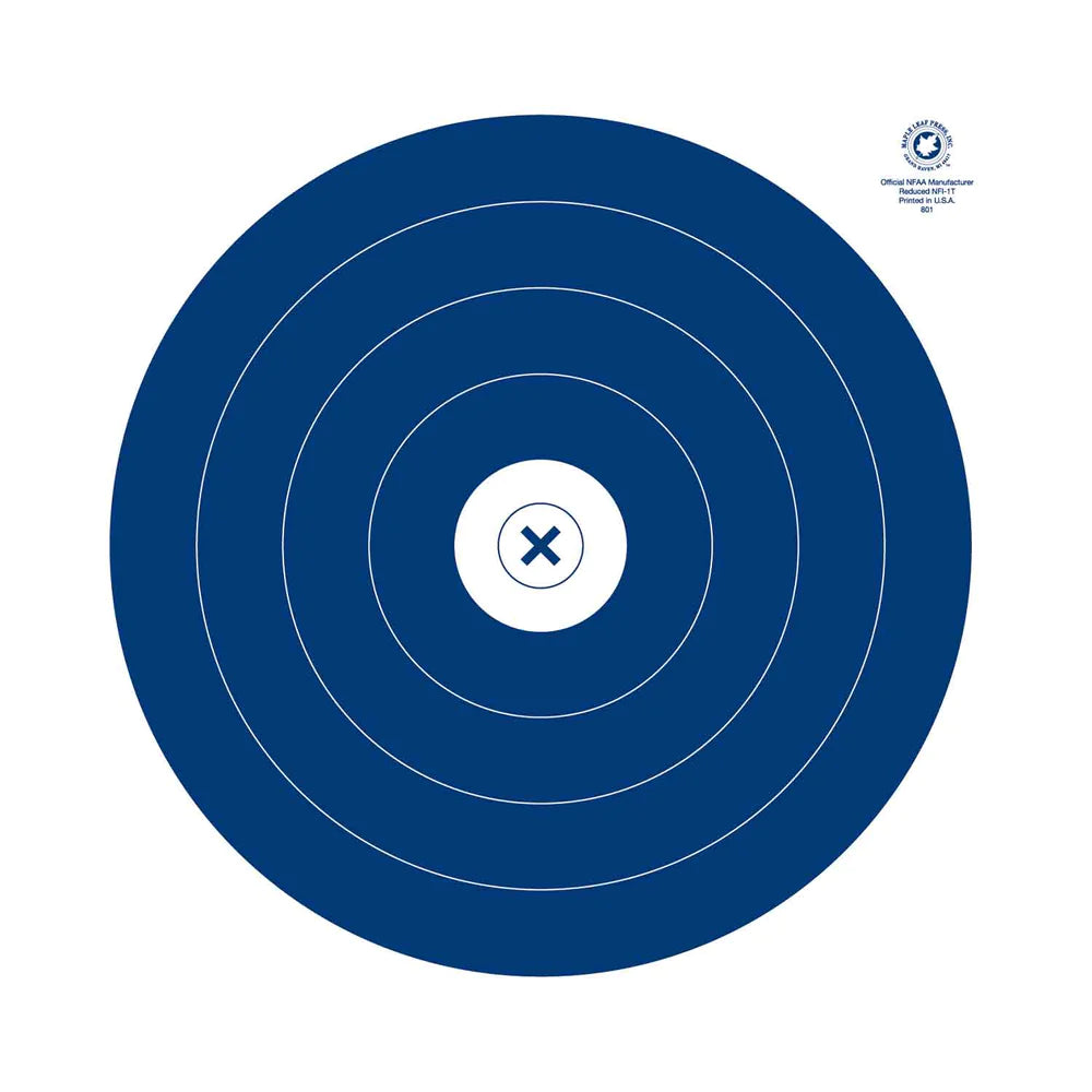 Single Spot 40 cm Blue Paper Target (NFAA)