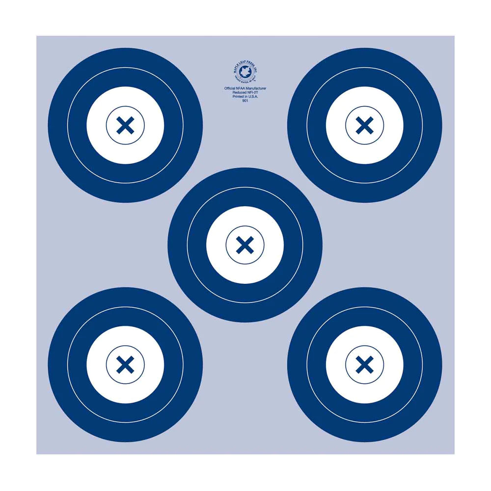 Target Con Blue Single Spot 40 cm Blue Paper Target (NFAA) – Hi-Tech Archery