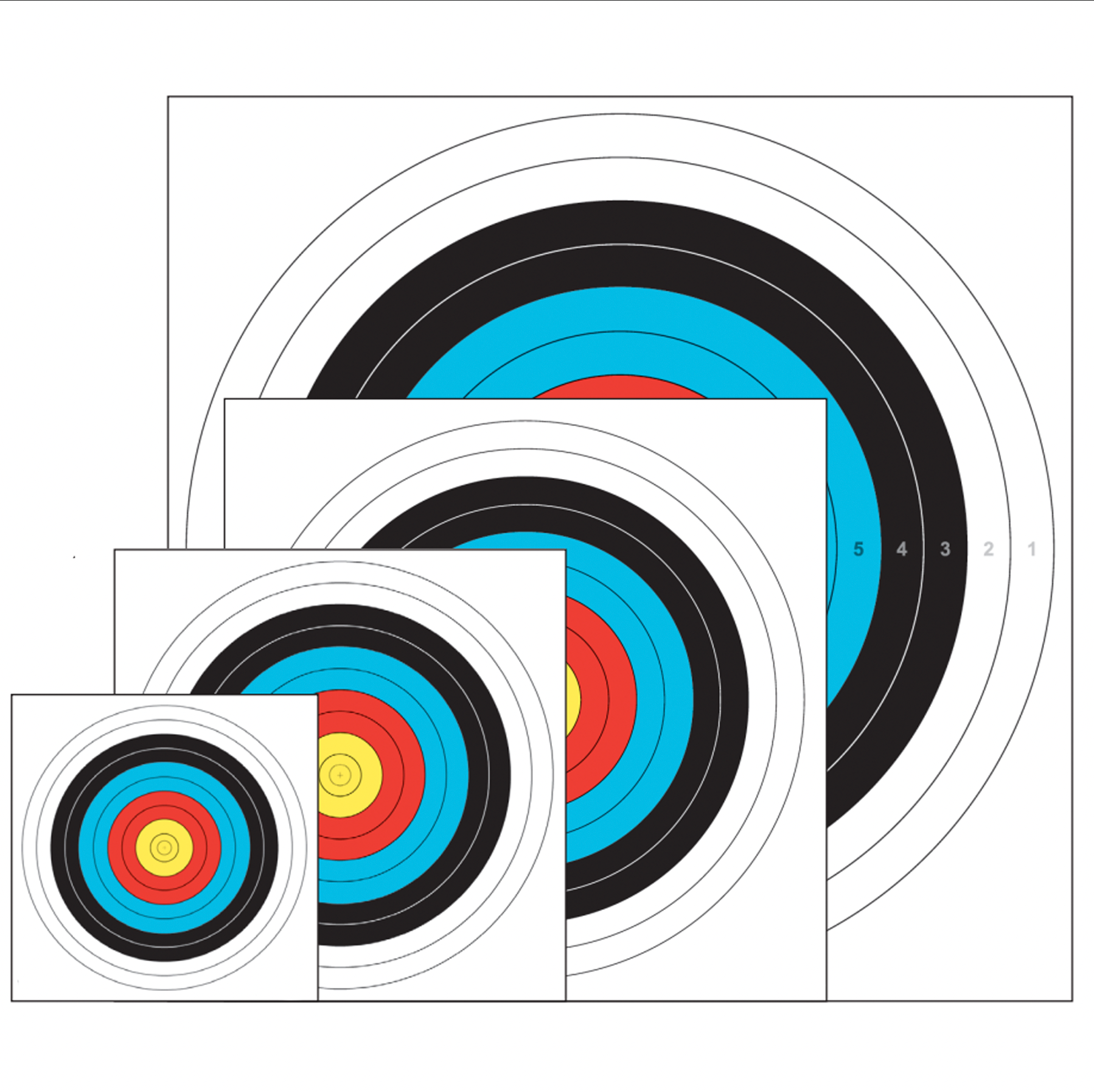 Single Spot Paper Target (Various Sizes)