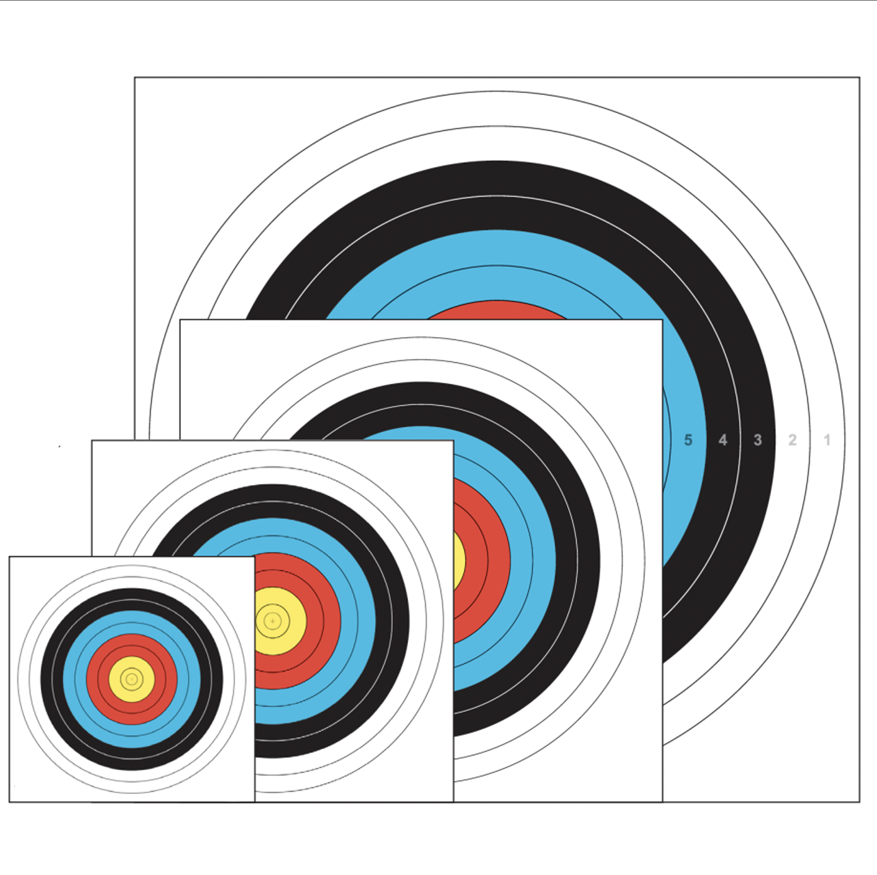 Single Spot Paper Target (Various Sizes) – Hi-Tech Archery