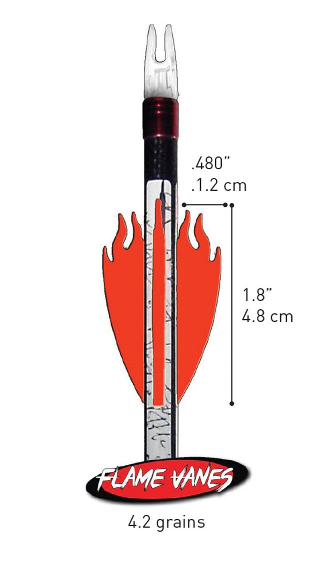Flex Fletch Flame Vanes