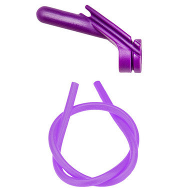 Nitro Peep Sight 1/4" With Premium Silicone Tubing - Purple