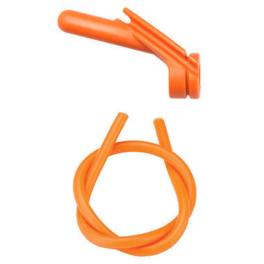 Nitro Peep Sight 1/4" With Premium Silicone Tubing - Orange
