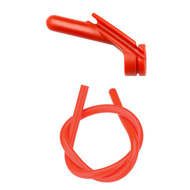 Nitro Peep Sight 1/4" With Premium Silicone Tubing - Red